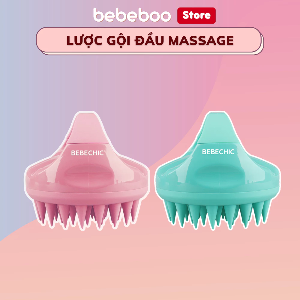 Lược gội đầu massage BEBECHIC - Lược dưỡng sinh giảm rụng kích thích mọc tóc