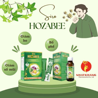 [Chính Hãng] Siro Hozabee Cao lá Thường Xuân Nhập Khẩu Từ Pháp giảm tăng tiết đờm, ho nhiều, đau rát họng