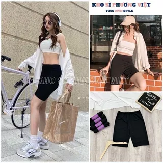 Quần Legging Lửng Lưng Cao Co Giãn Thoải Mãi, Legging Đùi Nữ Lửng Co Giãn Nâng Mông Siêu Tôn Dáng - KHOSI