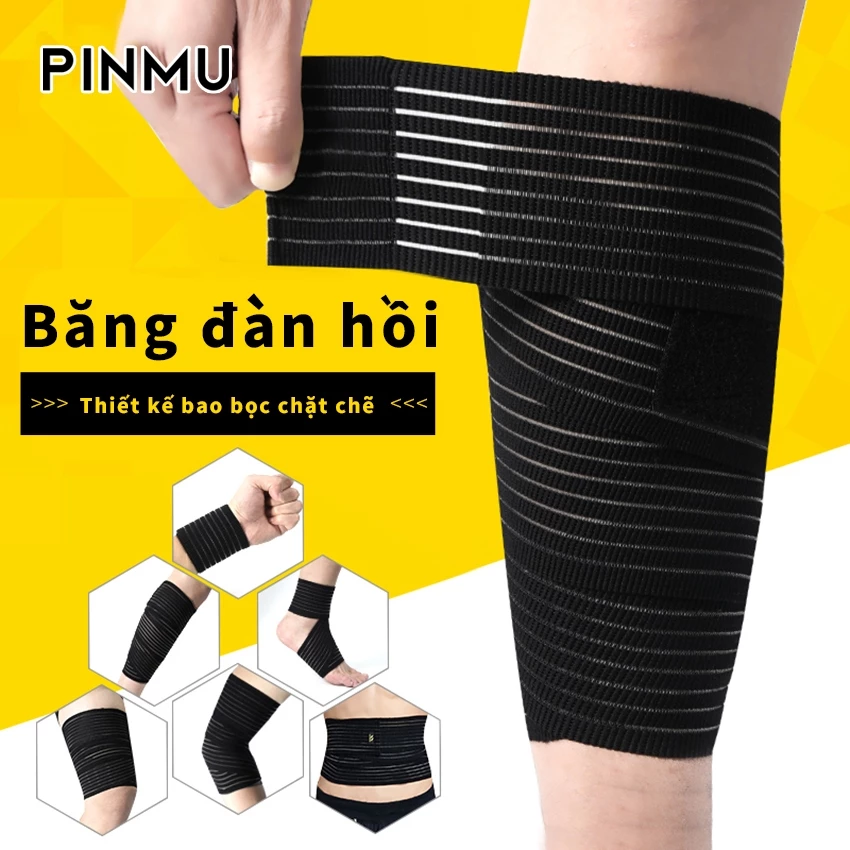 Băng quấn cổ tay cổ chân PINMU thể thao tập thể thao bảo vệ và hỗ trợ nẹp cổ tay quấn Đùi, đầu gối