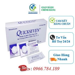 [Che tên ] Que thử thai Quick Seven - TEST nhanh hiệu quả, trả kết quả chính xác