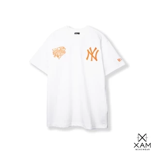 Áo thun NEW ERA Logo NY Series Thêu màu trắng, form suông unisex, vải coolera thoáng mát năng động