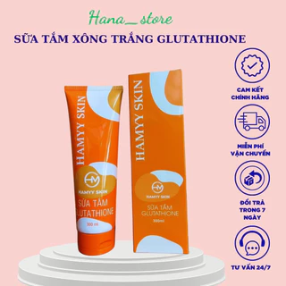 Sữa tắm xông  trắng Glutathione Hammy skin 300ml giúp làm sạch dưỡng trắng da,cấp  ẩm và  đàn  hồi  cho  da