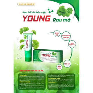 Kem bôi da thảo mộc YOUNG Rau má (Tuýp 20g) Ngăn ngừa rôm sảy, mẩn ngứa, vết muỗi đốt, côn trùng cắn, làm dịu da, mịn da