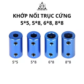 Khớp nối trục cứng 5x5, 5x8, 6x8, 8x8 dành cho máy in 3D, CNC