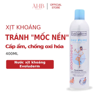 Xịt Khoáng Cấp Ẩm Làm Dịu Da Evoluderm 400ml - AHB Cosmetics