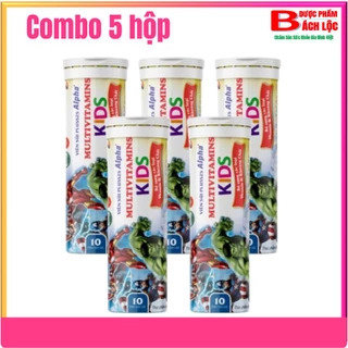 Combo 5 Tuýp  Loại 5g Viên Sủi Multivitamins Kids Bổ Sung Kẽm, Vitamin Nhóm C, Nhóm B Và Khoáng Chất Giúp Trẻ Tăng Sứ