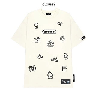 Áo thun nữ nam unisex tay lỡ phông local brand form rộng teen cổ tròn oversize cotton CLOUDZY TOUR