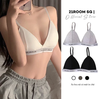 A134 [LOẠI 1] Áo Bra Nữ Hai Dây Không Gọng Chất Cotton Cao Cấp Có Mút Ngực 21ROOM, Áo Lót Nữ Sexy Quyến Rũ Đi Biển