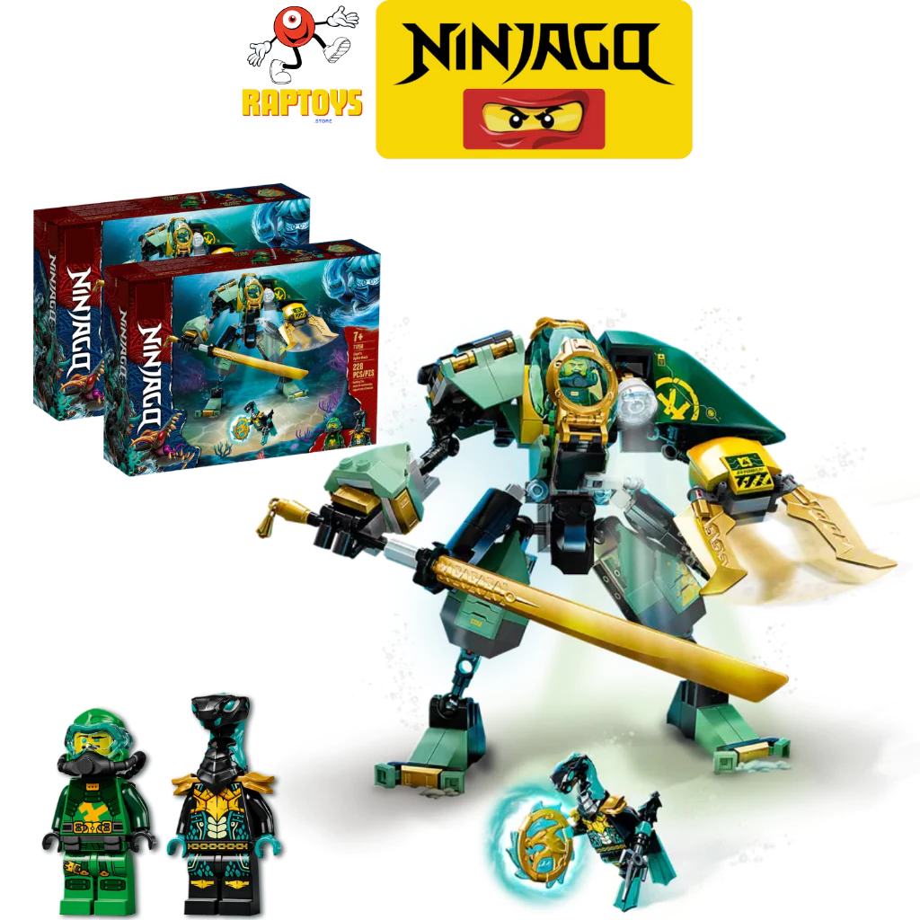 [Hỏa tốc HCM][Ninjago] Lloyd's Hydro Mech Ninja City Mô hình đồ chơi lắp ráp | 228 Mảnh ghép