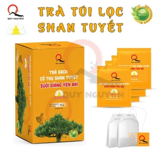 Trà cổ thụ (BANCHA) Shan Tuyết suối giàng ba năm Quy Nguyên Thầy Tuệ Hải túi lọc 22 gói - CHÙA LONG HƯƠNG