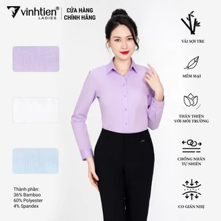 Áo Sơ Mi Nữ Dài Tay Vải Bamboo Slimfit 355 Vĩnh Tiến - Nhiều Màu