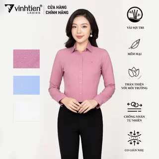 Áo Sơ Mi Nữ Dài Tay Vải Bamboo Slimfit 355 Vĩnh Tiến - Nhiều Màu