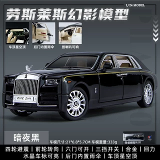 Mô hình xe ô tô Rolls Royce Phantom bản bầu trời sao tỉ lệ 1:24 khung thép chắc chắn màu Đen