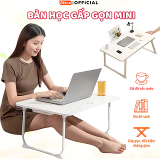 Bàn Học Gấp Gọn Akina Thiết Kế Thông Minh Có Ngăn Kéo Cực Tiện Lợi