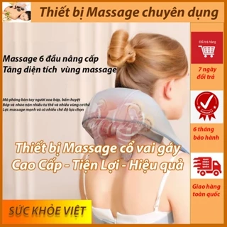 Máy Massage Cổ Vai Gáy 6D - Massage Cổ Vai Gáy Hồng Ngoại - Kỹ Thuật Massage Cải Thiện Sức Khỏe Dành Cho Văn Phòng