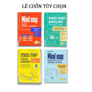 Sách - Bộ 4 Cuốn MindMap English Tự Học Tiếng Anh Cho Người Mới Bắt Đầu MCBooks (Lẻ Tùy Chọn)  - MCH  -