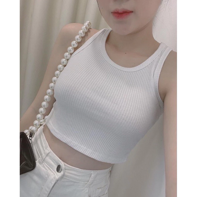 Áo Ba Lỗ Croptop Chào Hè Màu Dễ Mặc