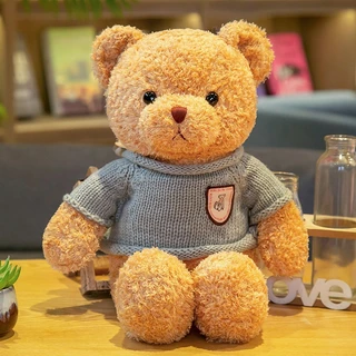 CÓ SẴN - Gấu Bông Teddy Head Tales Thú Nhồi Bông Gòn Cao Cấp, Gấu Bông Áo Len Quà Tặng Cao Cấp