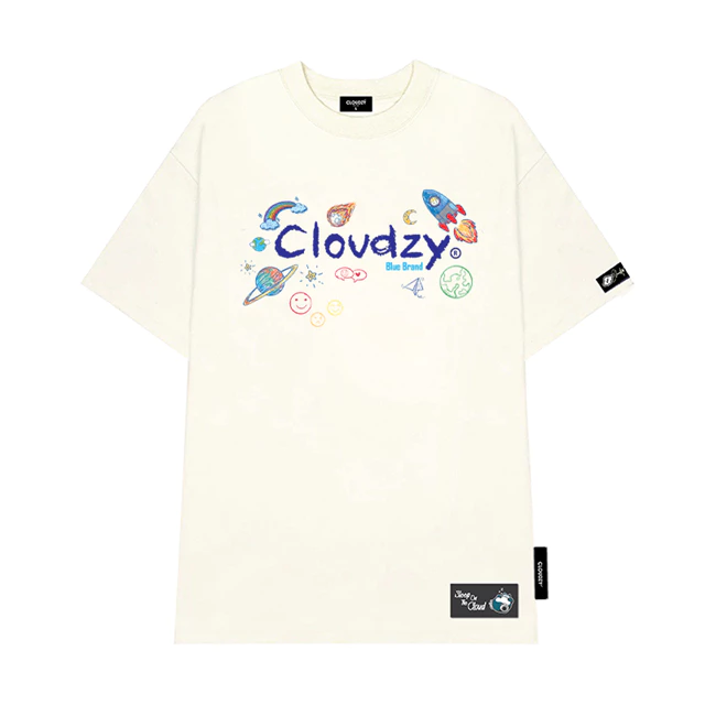 Áo phông local brand nam nữ unisex tay lỡ thun form rộng teen cổ tròn oversize cotton màu đen trắng tee CLOUDZY Siêu Hot