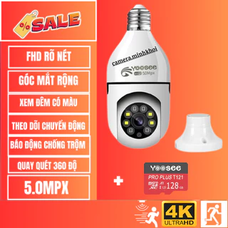 Camera wifi yoosee FHD 2.0Mpx Mẫu Mới Kèm Thẻ