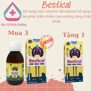 [Chính Hãng]  Bestical bổ sung Canxi vitamin d3 k2 giúp xương răng chắc khỏe ( Mua 3 tặng 1 )