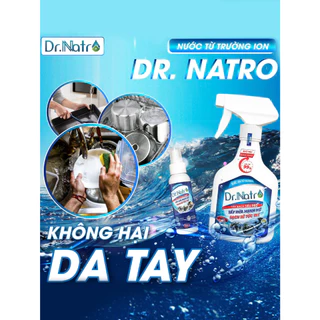 Chất tẩy đa năng Dr Natro siêu sạch mọi vết bẩn công nghệ ION TỪ TRƯỜNG tặng Miếng nhám thần thánh 500 ml