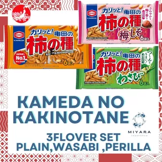 KAMEDA SEIKA KAMEDA NO KAINOTANE wasabi Perilla plain japanese rice Cookie snack tasty crisp spicy chilly delicious fun enjoy tea time MADE IN JAPAN