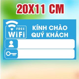 Decal dán Wifi Free, Wifi Miễn Phí, dán hàng quán, cửa tiệm, công ty, quán cafe, trà sữa, tiệm cơm, chống nước