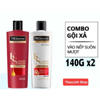 Dầu gội/ Dầu xả TRESemmé Keratin Smooth  Vào Nếp Suôn Mượt 136 gam/140gam