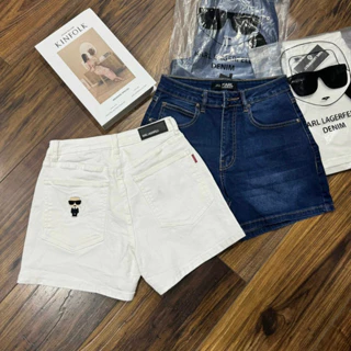 Quần Short Jeans Lưng Cao Co Giãn Chuẩn Xịn