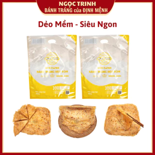 Bánh tráng dẻo tôm (Túi 250g) cao cấp dẻo mềm ngon thương hiệu đẳng cấp hàng đầu bánh tráng Ngọc Trinh