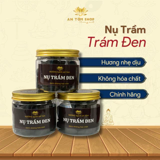 Nụ trầm Trám Đen cao cấp AN TÂM Hương Sạch hộp 40 nụ - mùi trầm hương dễ chịu, an thần (KHÔNG HOÁ CHẤT)