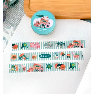 Băng dính trang trí sổ tay washi tape 3 mẫu