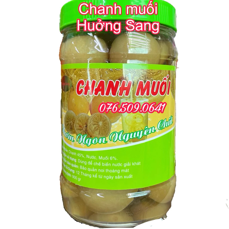 Nước chanh muối trái Hưởng Sang hủ 1 kg