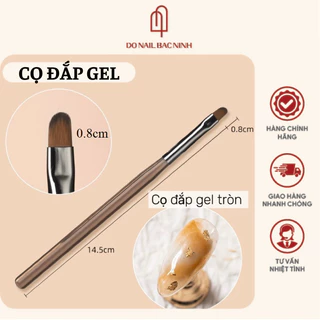 Cọ đắp gel làm móng loại đầu tròn, đầu xéo, đầu vuông chuyên dụng