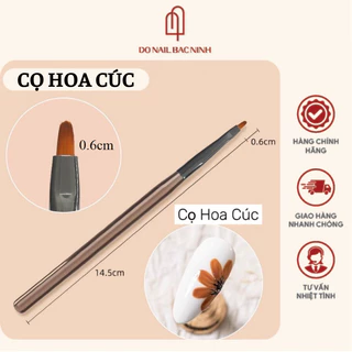 Cọ vẽ hoa cúc nail đầu tròn, đầu vuông chuyên dụng vẽ móng