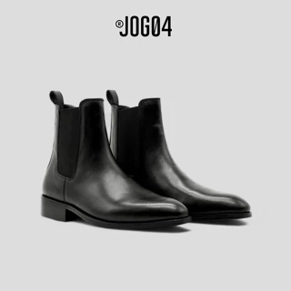 Giày Chelsea boots JOG04 - thiết kế mũi nhọn Classic , đế phíp tăng chiều cao 3,5cm ( T1 )