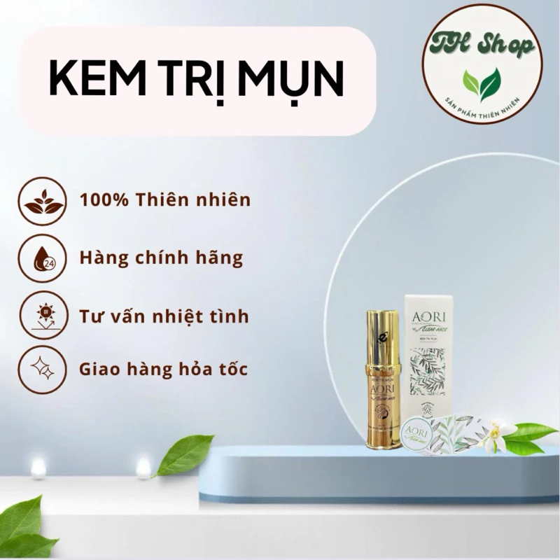 Kem Chấm mụn AORI giảm mụn mờ thâm, hoàn toàn nhiên