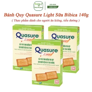 Bánh Quy Quasure Light Sữa Bibica 140g - Thực phẩm dành cho người ăn kiêng, tiểu đường