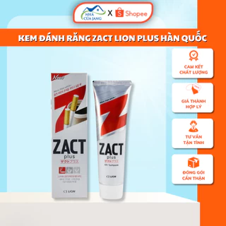 Kem Đánh Răng Zact Lion Plus Smokers Toothpaste Hàn Quốc 150g - Kem Đánh Răng Cho Người Hút Thuốc, Răng Ố Vàng, Nhà Jang