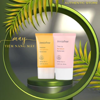 Kem Chống Nắng Innisfree SPF50 PA++++ giúp dưỡng ẩm nâng tone, dưỡng da Tone Up / Anti Pollution 50ml