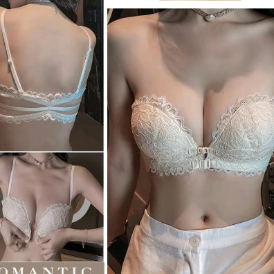 Áo lót, Áo ngực Nữ Cài trước ren đệm 2cm thông hơi, tạo khe_301