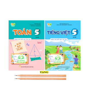 Sách - Combo Toán +Tiếng Việt 5 Tập 1 Dành cho buổi học thứ hai (Kết nối tri thức với cuộc sống) - ĐN - ĐN