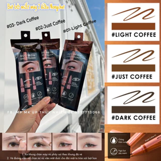 Bút kẻ mắt mày 2 đầu Nongchat ( Duo Brown And Eyeliner )