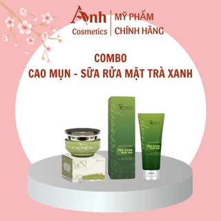 Combo Cao Mụn Sica White + Sữa Sửa Mặt Trà Xanh Rau Má 100ml Dành Cho Da Dầu Mụn