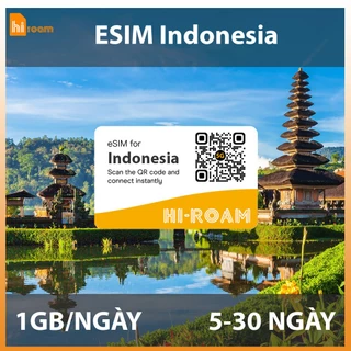 [HIROAM] eSIM du lịch Indonesia