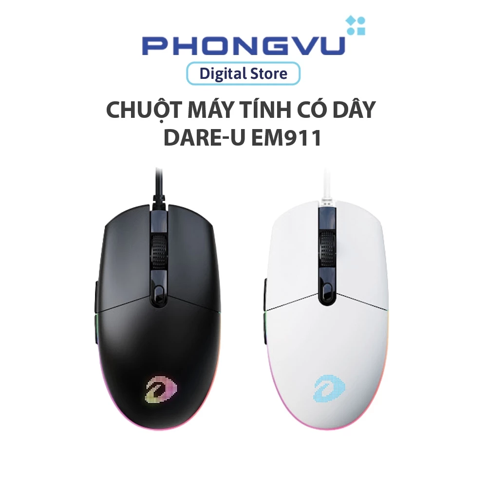 Chuột máy tính có dây DARE-U EM911 - Bảo hành 24 tháng