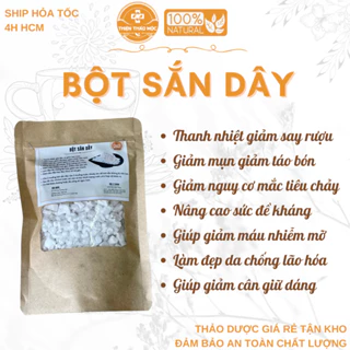 1kg Bột Sắn Dây Thiện Thảo Mộc (Mới, Khô, Sạch, Thơm) - Thanh Nhiệt, Giải Độc, Đẹp Da, Giảm Cân, Chống Lão Hóa