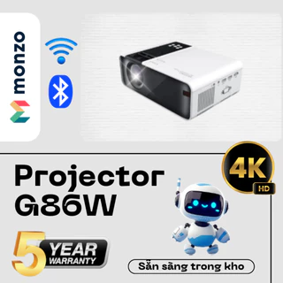 Ống kính CÓ SẴN G86W PRO Máy chiếu bảo vệ 7500 LUMOS FULL HD Android 1080P WIFI LCD LED Protable Projector